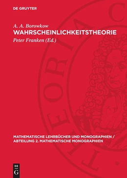 Abbildung von Borowkow / Franken | Wahrscheinlichkeitstheorie | 1. Auflage | 1976 | beck-shop.de