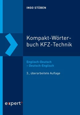 Abbildung von Stüben | Kompakt-Wörterbuch KFZ-Technik | 3. Auflage | 2022 | beck-shop.de