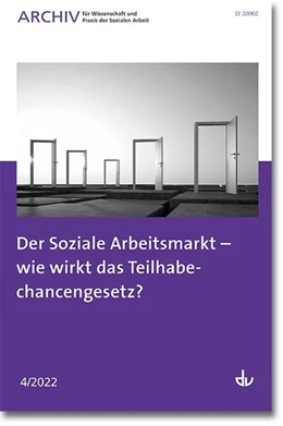 Abbildung von Deutscher Verein für öffentliche und private Fürsorge e. V. | Der Soziale Arbeitsmarkt - wie wirkt das Teilhabechancengesetz? | 1. Auflage | 2022 | beck-shop.de