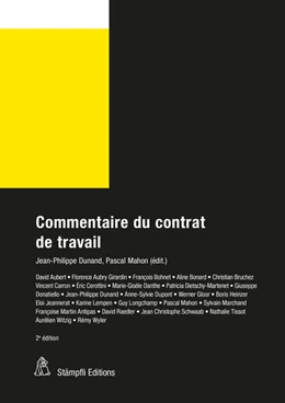 Abbildung von Dunand / Mahon | Commentaire du contrat de travail | 2. Auflage | 2022 | beck-shop.de