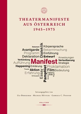 Abbildung von Birbaumer / Hüttler | Theatermanifeste aus Österreich 1945-1975 | 1. Auflage | 2023 | beck-shop.de