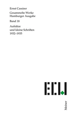 Abbildung von Cassirer / Recki | Aufsätze und kleine Schriften 1932-1935 | 1. Auflage | 2023 | beck-shop.de