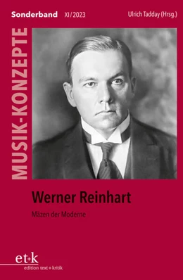 Abbildung von Tadday | MUSIK-KONZEPTE Sonderband - Werner Reinhart | 1. Auflage | 2023 | beck-shop.de