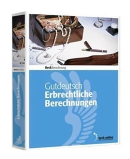 Abbildung von Gutdeutsch | Erbrechtliche Berechnungen: WinErb • Edition 2024 | | 2025 | beck-shop.de