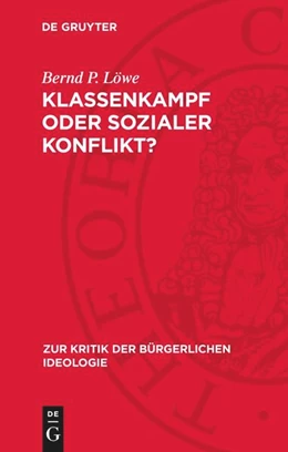 Abbildung von Löwe | Klassenkampf oder sozialer Konflikt? | 1. Auflage | 1973 | beck-shop.de