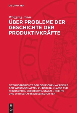 Abbildung von Jonas | Über Probleme der Geschichte der Produktivkräfte | 1. Auflage | 1964 | beck-shop.de