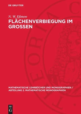 Abbildung von Efimow | Flächenverbiegung im Grossen | 1. Auflage | 1957 | beck-shop.de