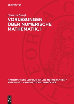 Abbildung von Maeß | Vorlesungen über numerische Mathematik, I | 1. Auflage | 1984 | beck-shop.de