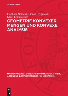 Abbildung von No¿i¿ka / Lommatzsch | Geometrie konvexer Mengen und konvexe Analysis | 1. Auflage | 1988 | beck-shop.de