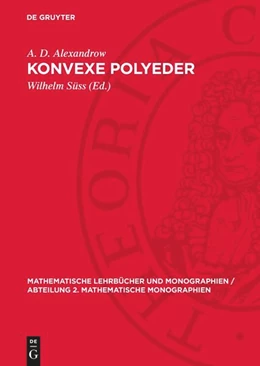 Abbildung von Alexandrow / Süss | Konvexe Polyeder | 1. Auflage | 1958 | beck-shop.de