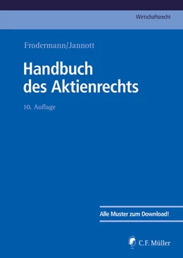 Abbildung von Frodermann / Jannott | Handbuch des Aktienrechts | 10. Auflage | 2025 | beck-shop.de