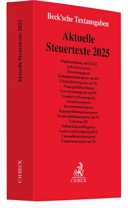 Abbildung von Aktuelle Steuertexte 2025 | 1. Auflage | 2025 | beck-shop.de