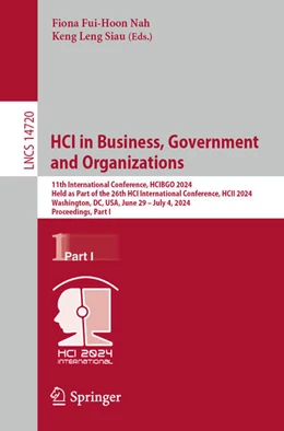 Abbildung von Nah / Siau | HCI in Business, Government and Organizations | 1. Auflage | 2024 | beck-shop.de