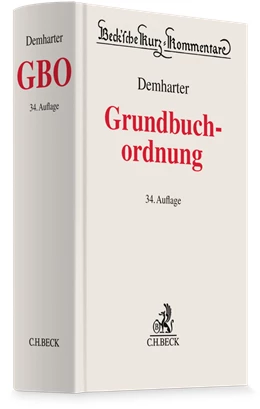 Abbildung von Demharter | Grundbuchordnung: GBO | 34. Auflage | 2026 | Band 8 | beck-shop.de