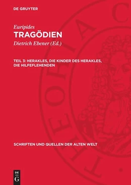 Abbildung von Ebener / Euripides | Herakles, Die Kinder des Herakles, Die Hilfeflehenden | 2. Auflage | 1976 | beck-shop.de