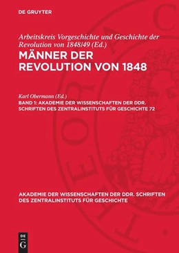 Abbildung von Obermann | Männer der Revolution von 1848. Band 1 | 2. Auflage | 1988 | beck-shop.de