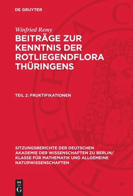 Abbildung von Remy | Fruktifikationen | 1. Auflage | 1954 | beck-shop.de