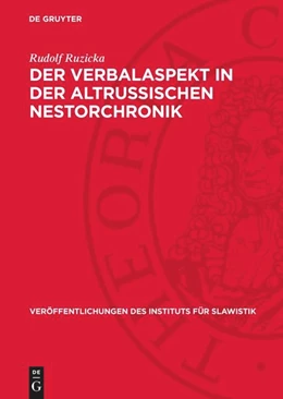 Abbildung von Ruzicka | Der Verbalaspekt in der altrussischen Nestorchronik | 1. Auflage | 1957 | 14 | beck-shop.de
