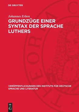 Abbildung von Erben | Grundzüge einer Syntax der Sprache Luthers | 1. Auflage | 1954 | 2 | beck-shop.de