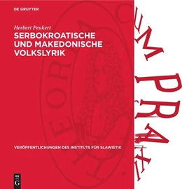 Abbildung von Peukert | Serbokroatische und Makedonische Volkslyrik | 1. Auflage | 1961 | 24 | beck-shop.de