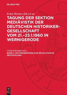 Abbildung von Brendler | Die frühbürgerliche Revolution in Deutschland | 1. Auflage | 1961 | beck-shop.de