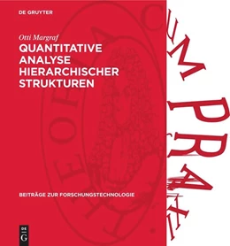 Abbildung von Margraf | Quantitative Analyse hierarchischer Strukturen | 1. Auflage | 1987 | 16 | beck-shop.de