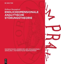 Abbildung von Baumgärtel | Endlichdimensionale analytische Störungstheorie | 1. Auflage | 1972 | 28 | beck-shop.de