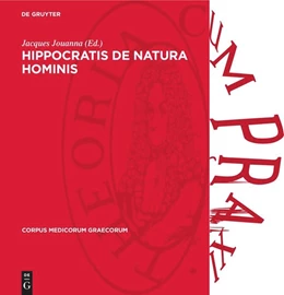 Abbildung von Jouanna | Hippocratis De Natura Hominis | 1. Auflage | 1975 | beck-shop.de