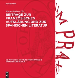 Abbildung von Bahner | Beiträge zur französischen Aufklärung und zur spanischen Literatur | 1. Auflage | 1971 | 7 | beck-shop.de