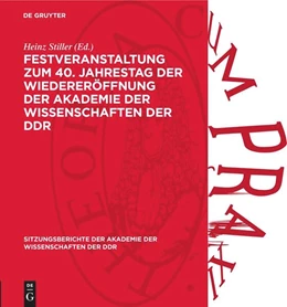 Abbildung von Stiller | Festveranstaltung zum 40. Jahrestag der Wiedereröffnung der Akademie der Wissenschaften der DDR | 1. Auflage | 1987 | beck-shop.de