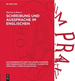 Abbildung von Lehnert | Schreibung und Aussprache im Englischen | 1. Auflage | 1963 | 1963,3 | beck-shop.de