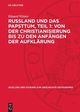 Abbildung von Winter | Russland und das Papsttum, Teil 1: Von der Christianisierung bis zu den Anfängen der Aufklärung | 1. Auflage | 1960 | 6,1 | beck-shop.de