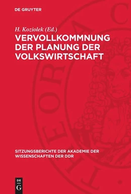 Abbildung von Koziolek | Vervollkommnung der Planung der Volkswirtschaft | 1. Auflage | 1974 | 1974,6 | beck-shop.de