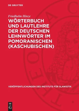 Abbildung von Hinze | Wörterbuch und Lautlehre der deutschen Lehnwörter im Pomoranischen (Kaschubischen) | 1. Auflage | 1965 | 37 | beck-shop.de