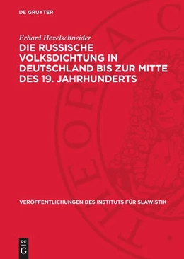 Abbildung von Hexelschneider | Die russische Volksdichtung in Deutschland bis zur Mitte des 19. Jahrhunderts | 1. Auflage | 1967 | 39 | beck-shop.de