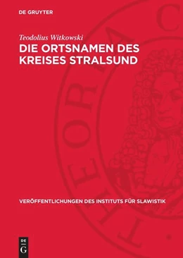 Abbildung von Witkowski | Die Ortsnamen des Kreises Stralsund | 1. Auflage | 1965 | 36 | beck-shop.de