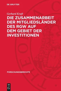 Abbildung von Kraft | Die Zusammenarbeit der Mitgliedsländer des RGW auf dem Gebiet der Investitionen | 1. Auflage | 1977 | 20 | beck-shop.de