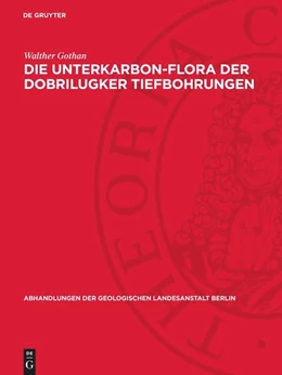Abbildung von Gothan | Die Unterkarbon-Flora der Dobrilugker Tiefbohrungen | 1. Auflage | 1949 | 217 | beck-shop.de