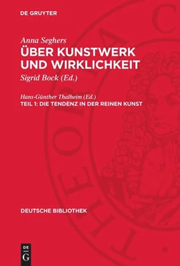 Abbildung von Bock / Seghers | Die Tendenz in der reinen Kunst | 2. Auflage | 1975 | 3 | beck-shop.de