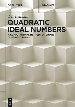 Abbildung von Lehman | Quadratic Ideal Numbers | 1. Auflage | 2025 | beck-shop.de