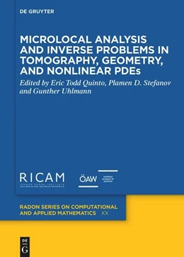 Abbildung von Quinto / Stefanov | Microlocal Analysis and Inverse Problems in Tomography and Geometry | 1. Auflage | 2024 | 30 | beck-shop.de