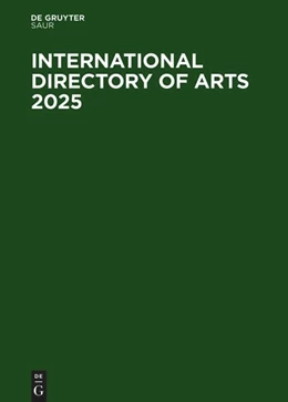 Abbildung von International Directory of Arts 2025 | 1. Auflage | 2024 | 49 | beck-shop.de