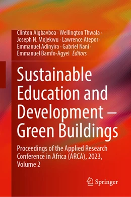 Abbildung von Aigbavboa / Thwala | Sustainable Education and Development—Green Buildings | 1. Auflage | 2024 | beck-shop.de