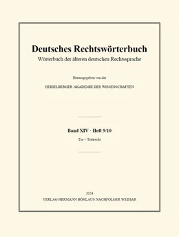 Abbildung von Heidelberger Akademie Der Wissenschaften | Deutsches Rechtswörterbuch | 1. Auflage | 2024 | beck-shop.de