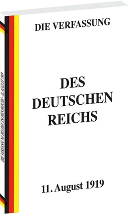 Abbildung von VERFASSUNG des Deutschen Reichs vom 11. August 1919 | 1. Auflage | 2024 | beck-shop.de
