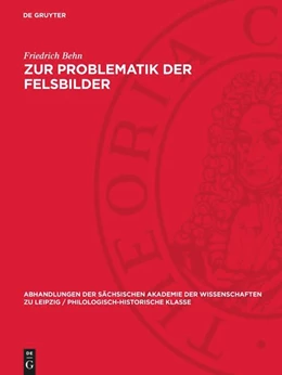Abbildung von Behn | Zur Problematik der Felsbilder | 1. Auflage | 1962 | 54,1 | beck-shop.de
