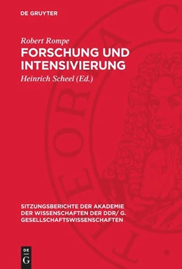 Abbildung von Rompe / Scheel | Forschung und Intensivierung | 1. Auflage | 1976 | 1976,13 | beck-shop.de