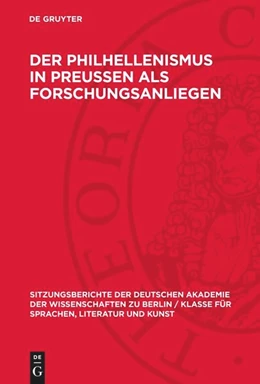 Abbildung von Der Philhellenismus in Preussen als Forschungsanliegen | 1. Auflage | 1966 | 1966,2 | beck-shop.de