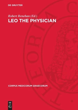 Abbildung von Renehan | Leo the Physician | 1. Auflage | 1969 | 10,4 | beck-shop.de