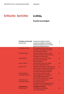 Abbildung von Nixon | Kritische Berichte : Zeitschrift für Kunst- und Kulturwissenschaften / Jahrgang        52, Heft 2.2024 | 1. Auflage | 2024 | beck-shop.de
